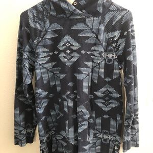 Aztec printed hoodie